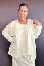 Cream Diagonal Top