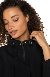 Zip-Up Dolman Jacket (Black)