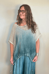 Ombré Open Knit Sweater