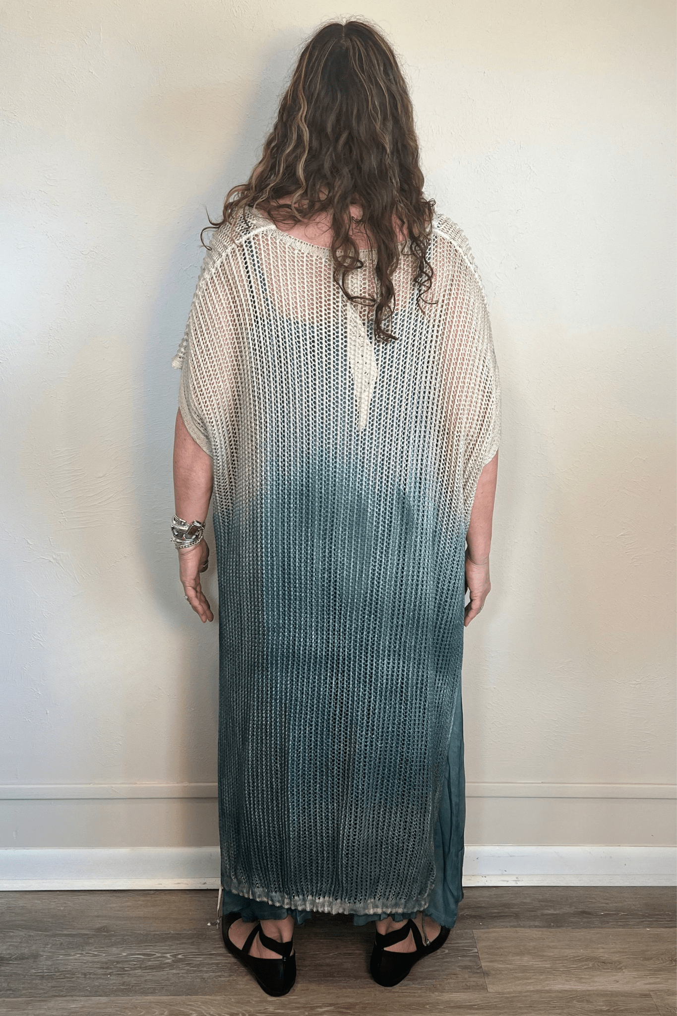 Ombré Open Knit Sweater