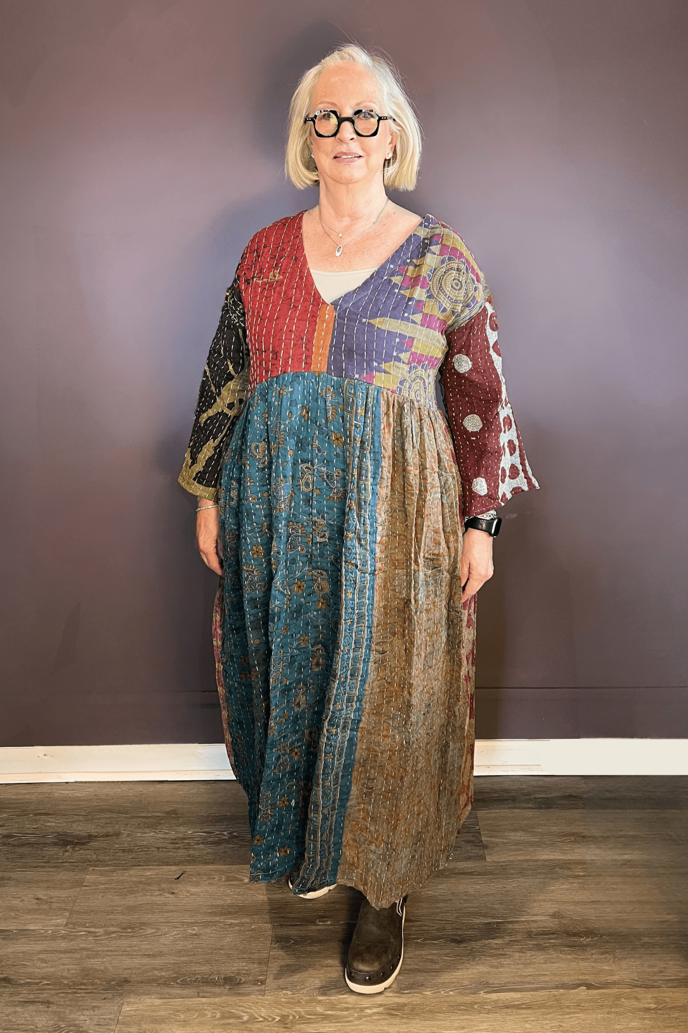 10. Kantha Sunrise Dress