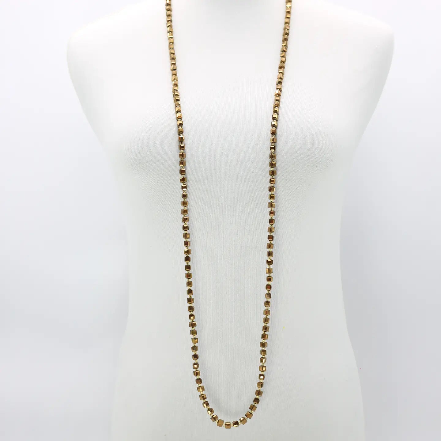 Elegant Crystal Cube Necklace