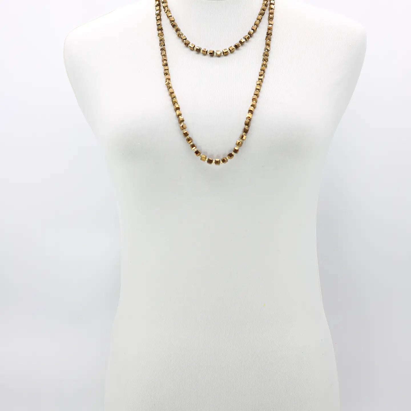 Elegant Crystal Cube Necklace