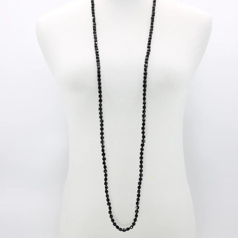Elegant Crystal Cube Necklace