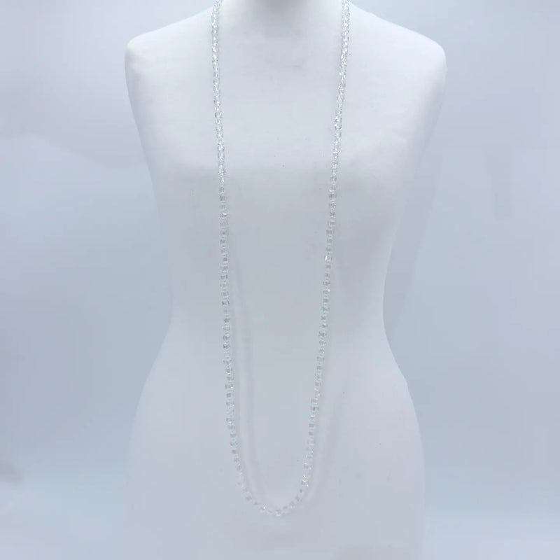 Elegant Crystal Cube Necklace