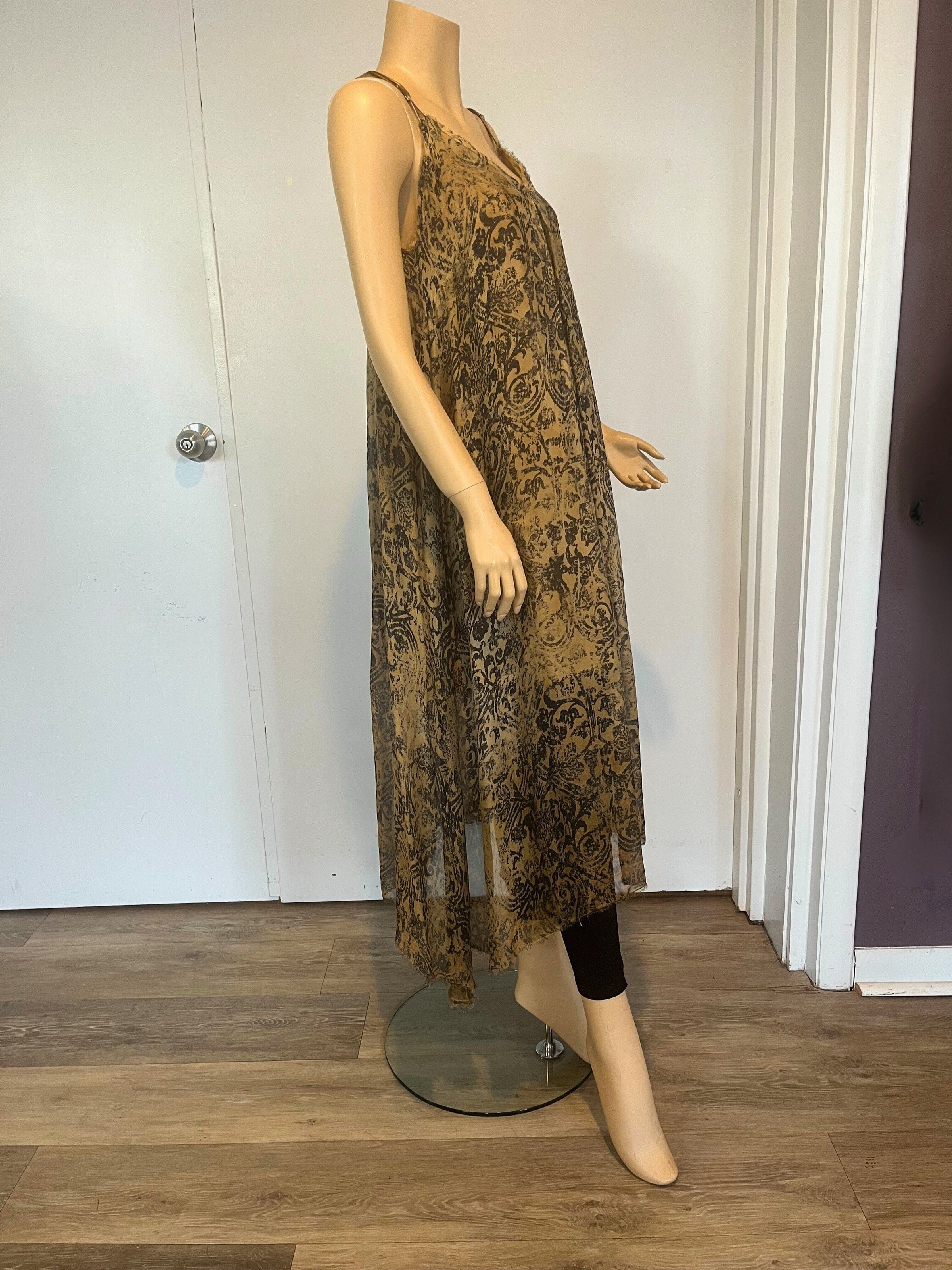 Marble Slip Dress