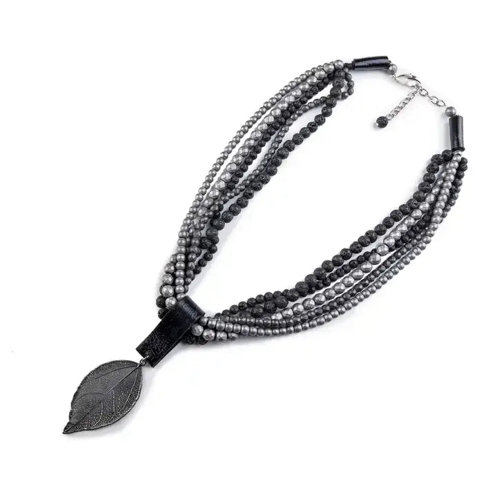 Fallen Leaf Multi-Strand Necklace