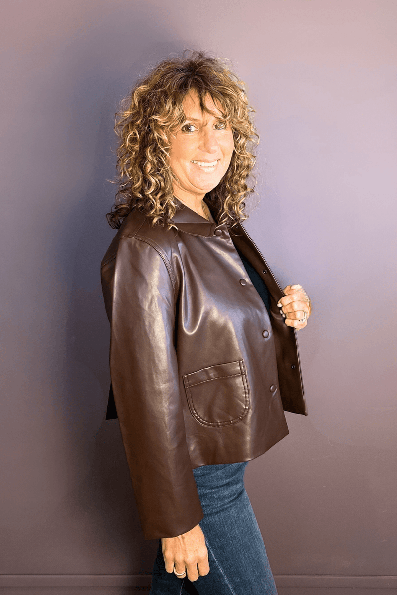 Faux Leather Jacket