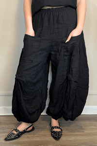Linen Full Pleat Pant
