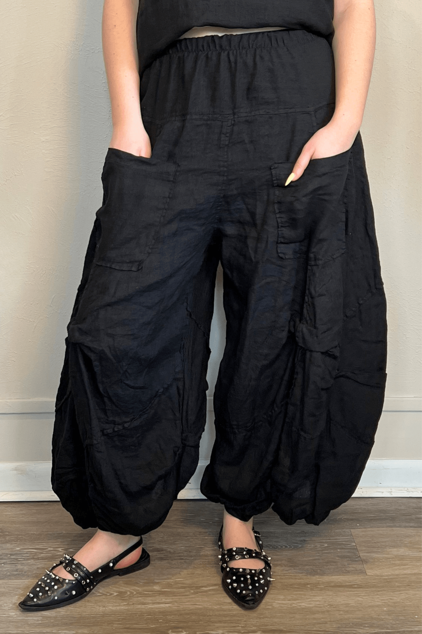 Linen Full Pleat Pant