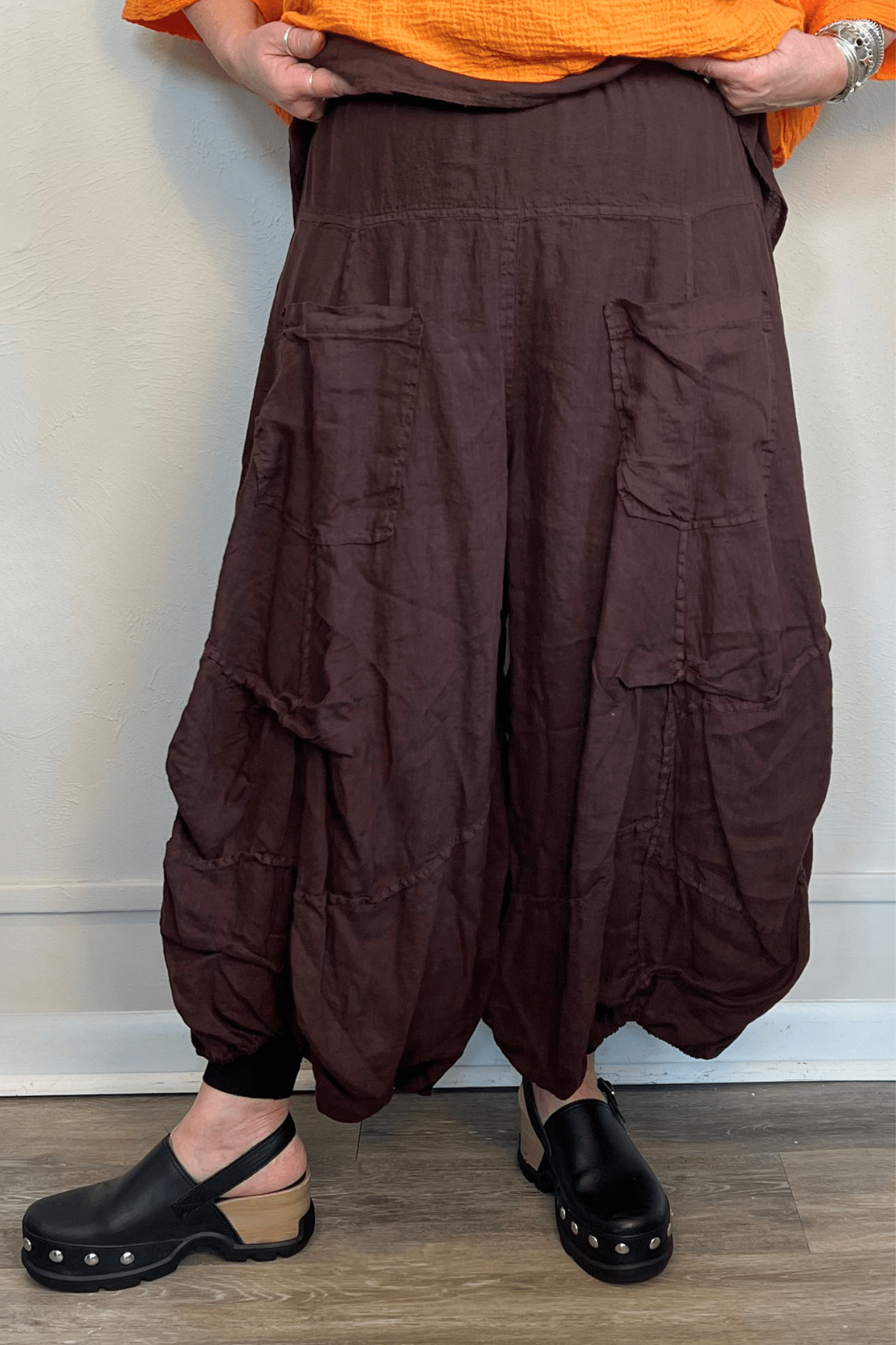 Linen Full Pleat Pant