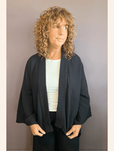 Black Gauze Kendall Bolero - Plus Size