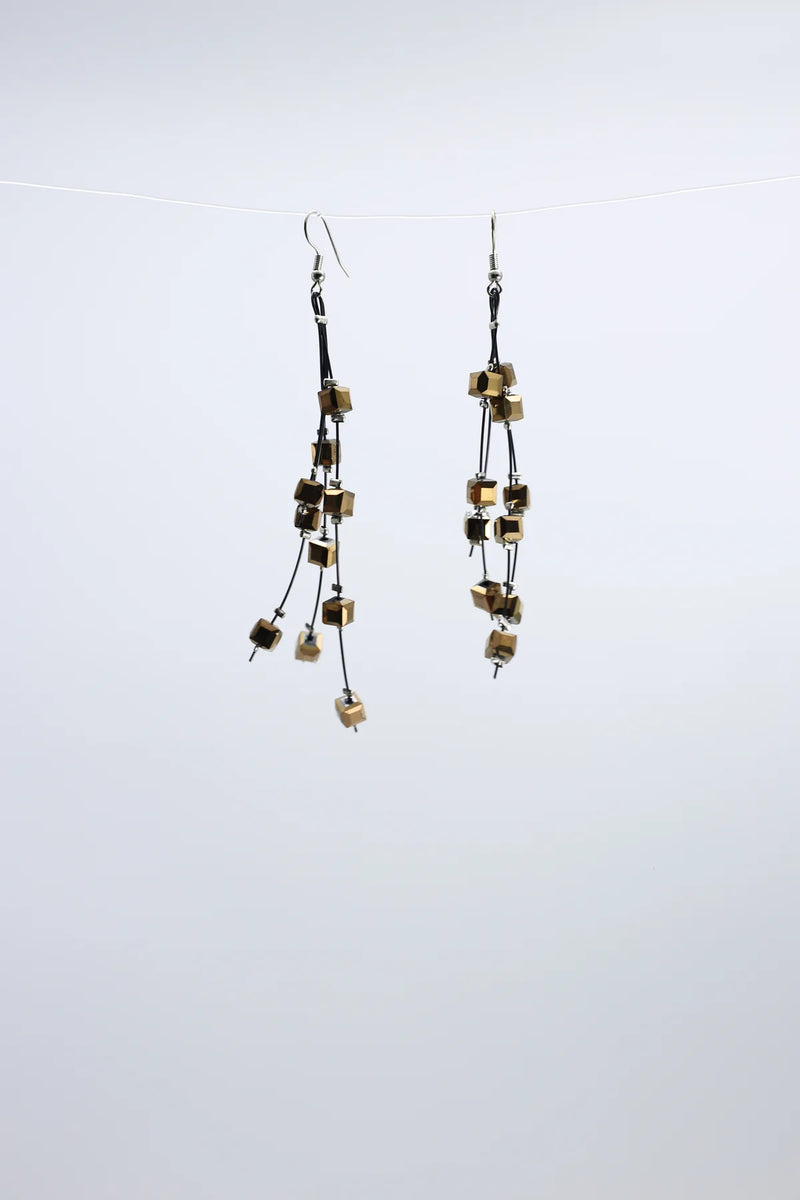 Crystal Cube Earrings