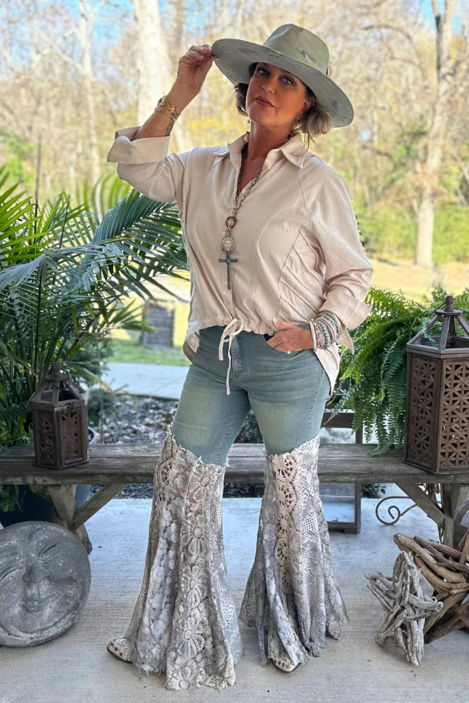 Got You Covered Lace Jeans