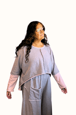 Rosey Heather Hi-Lo Top