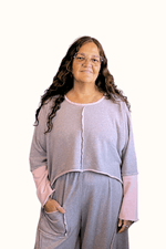 Rosey Heather Hi-Lo Top