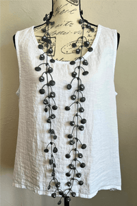 Grey Pearl Rubber Necklace