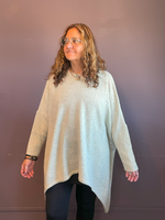 Grey Wool Pullover Sweater