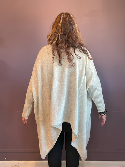 Grey Wool Pullover Sweater