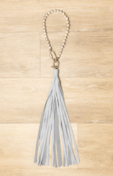 Pearl Choker with Leather Tassel