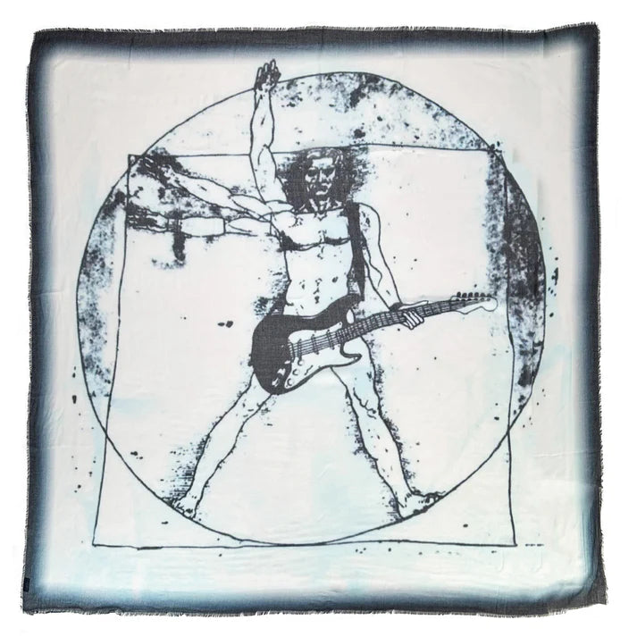 Vintage Guitar Man Scarf