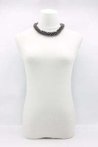 Mini Crystal Hand Crocheted Necklace