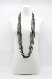 Mini Crystal Hand Crocheted Necklace