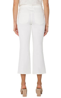 Hannah Cropped Flare (White)