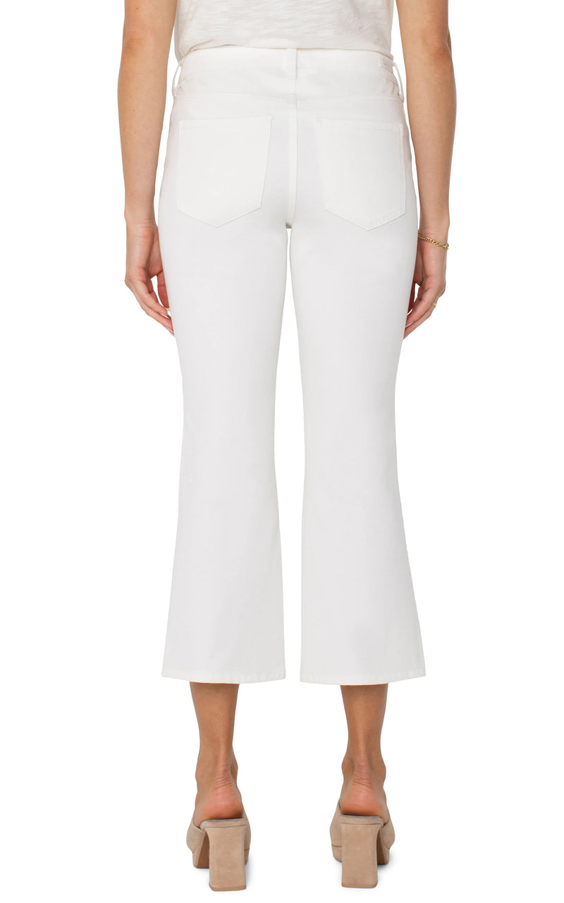 Hannah Cropped Flare (White)