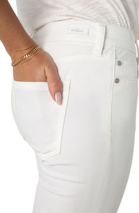 Hannah Cropped Flare (White)