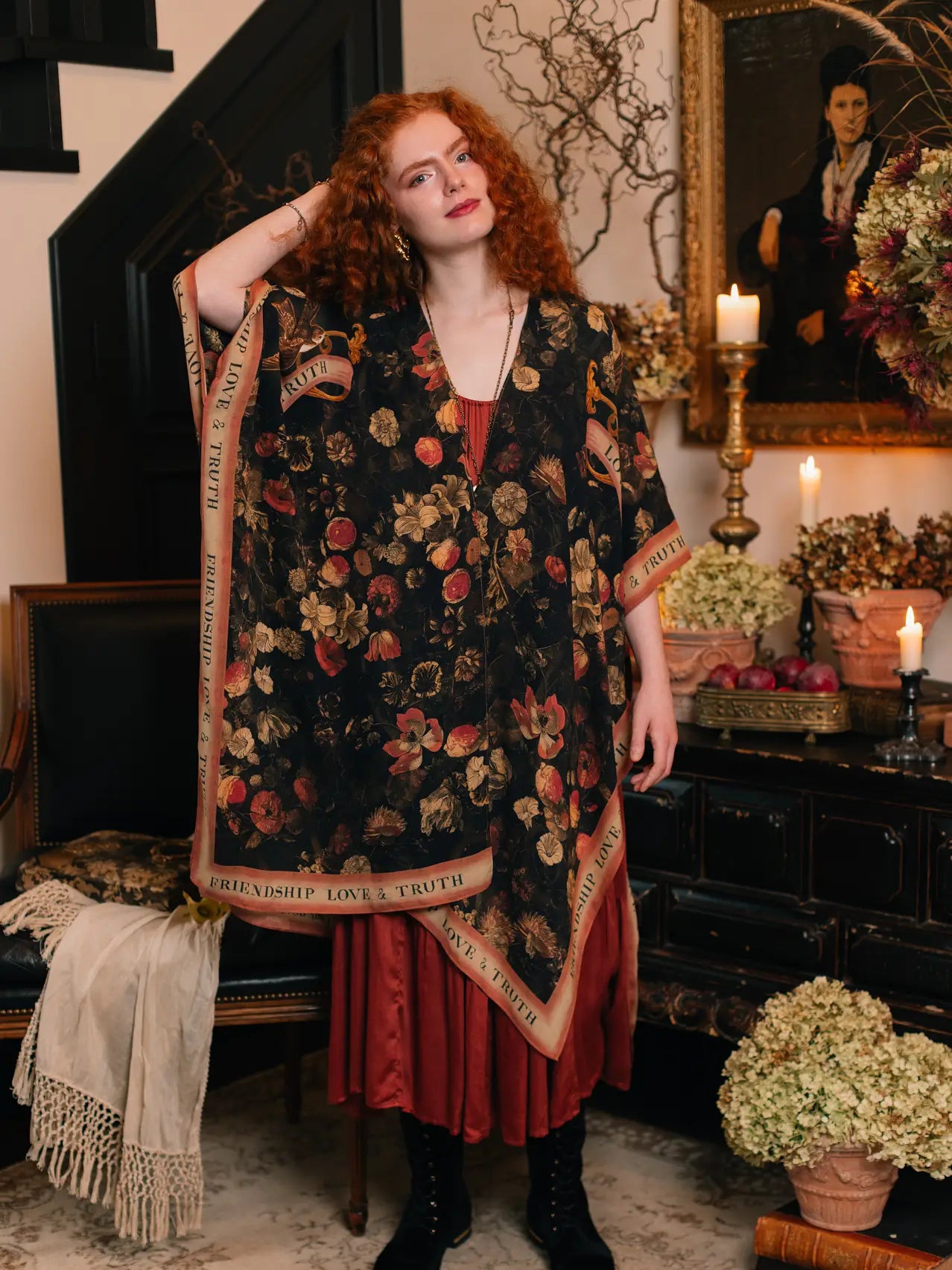 Heart Of Gold Goddess Kimono