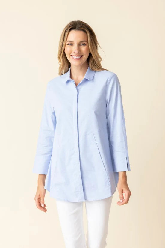 Hidden Placket Top