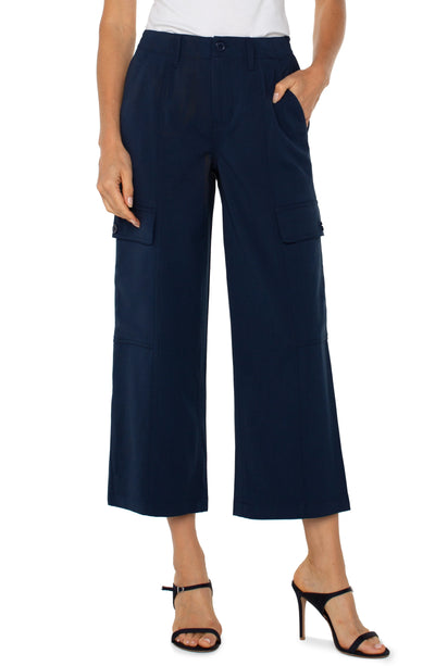 Hi-Rise Cargo Crop Pant