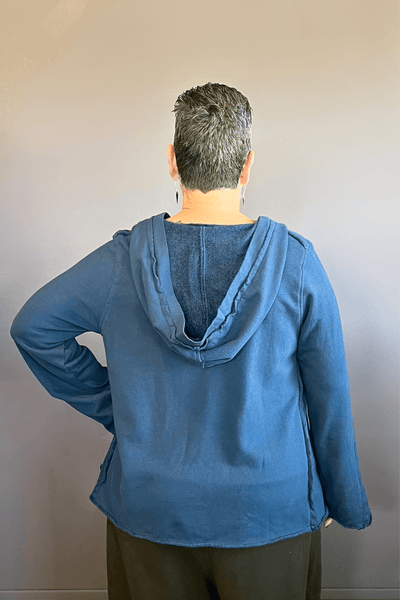 Navy Hooded Top