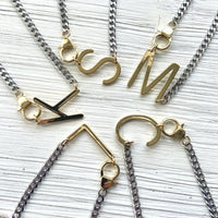 Initial Statement Necklace