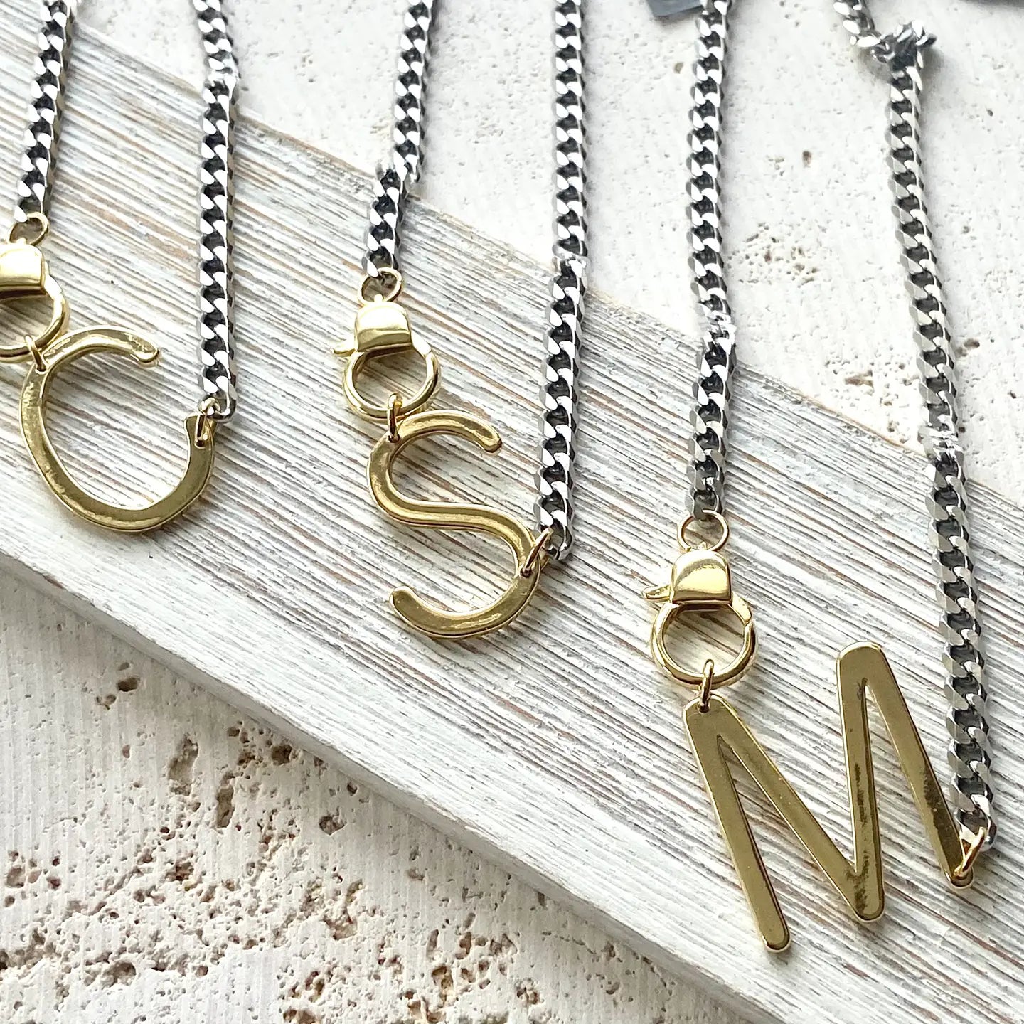 Initial Statement Necklace