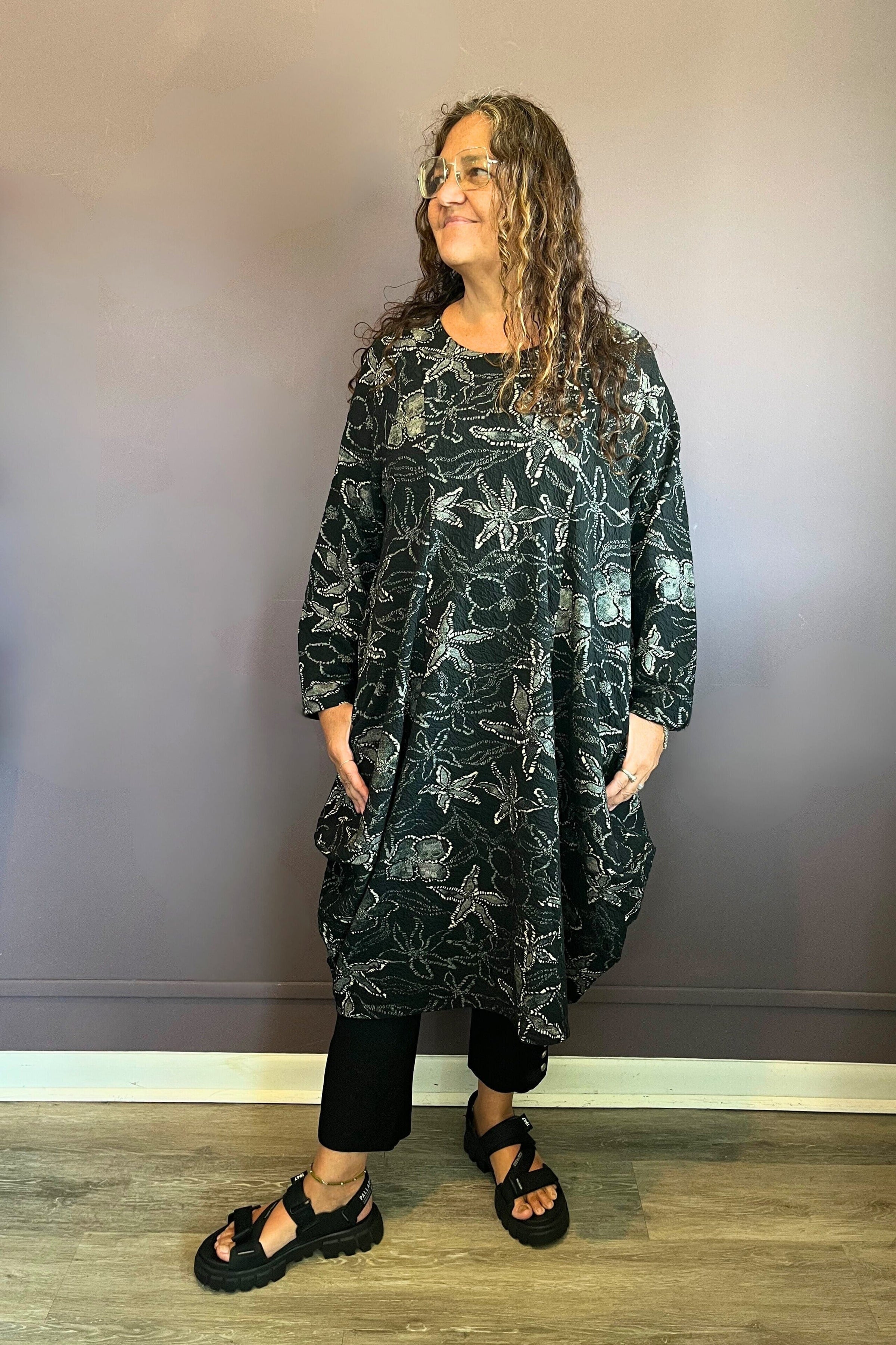Stretch Jacquard Dress - Plus Size