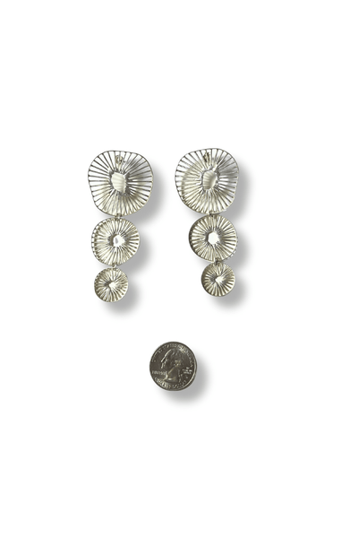 Kadys Triple-Wheel Earrings