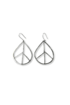 Teardrop Peace Earrings