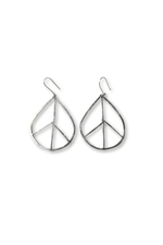 Teardrop Peace Earrings