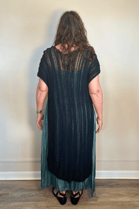 Open Knit Long Sweater