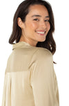 Long Sleeve Button-Front Bouse