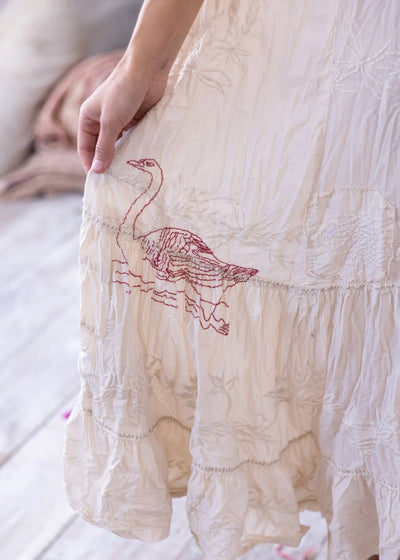 Embroidered Clementine Tiered Slip