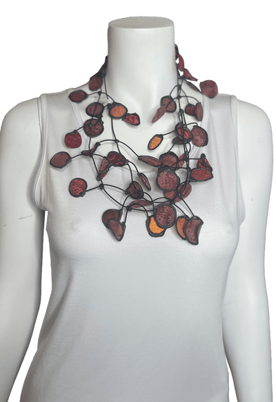 Speckled Fabric Necklace