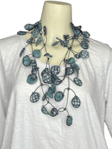 Mixed Fabric Necklace