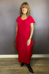Drape Collar Dress
