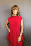Drape Collar Dress