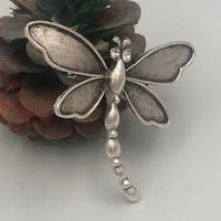 Moonlit Dragonfly Brooch