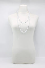 NEXT Pashmina Wooden Bead Necklace, 5-strand