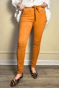 Drawstring Skinny Pull-On Pant